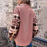 Women's Fashion Drop-shoulder Sleeve Plush Coat