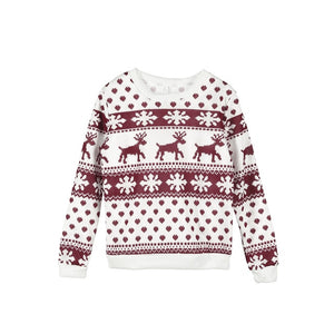 New Elegant Women Lady Sweats Jumper Sweater Pullover Tops Coat Christmas Winter