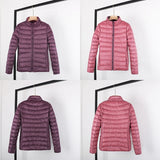 2019 New Double-sided Woman Ultra Light Down Jacket Duck Down Windbreaker Coat With A Bag