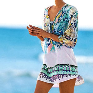 Bathing suit cover ups Kaftan Beach