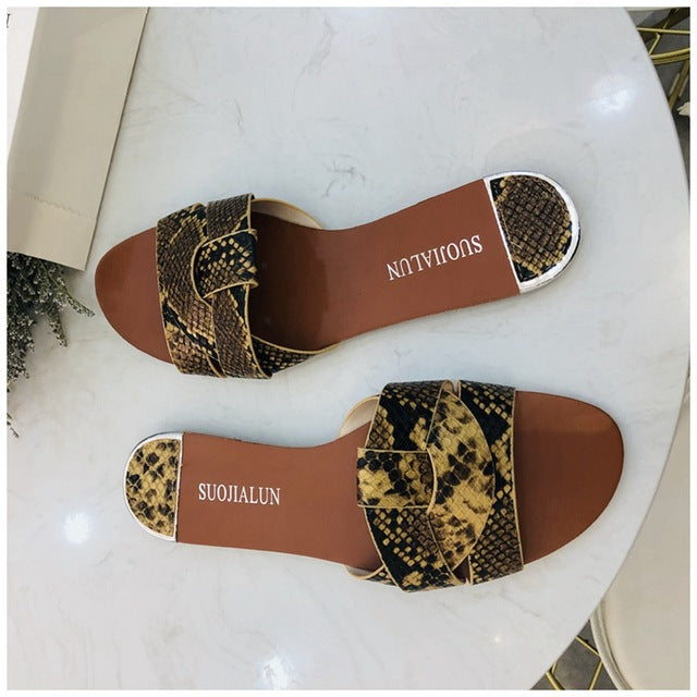 Women Summer Beach Slides Flip Flops Outdoor Flat Slipper