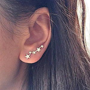 Small and Simple Geometric Stud Earrings Set