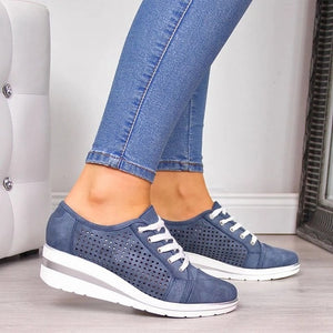 Women Flats Shoes Female Hollow Breathable Mesh