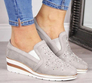 Women Flats Shoes Female Hollow Breathable Mesh