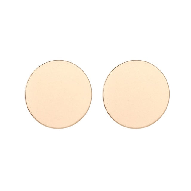 Statement Earrings Big Geometric Round Earrings