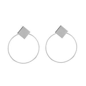 Statement Earrings Big Geometric Round Earrings