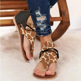 2020 Top seller - Women sandals Leopard Pattern Large Size Rome Sandals Women's Anti-slip Hot Selling Wedges Summer shoes