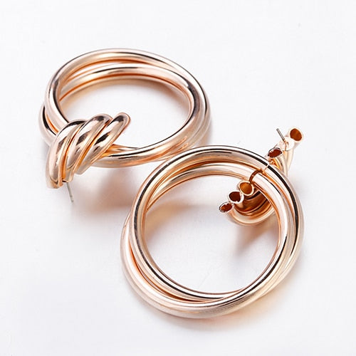 Flashbuy Gold Color Alloy Drop Earrings