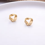 Gold Color Stud Earring Simple Geometric Earnings