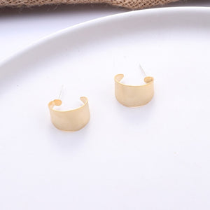 Gold Color Stud Earring Simple Geometric Earnings