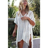 Women Knitted Beach Cover Up Bikini Swimsuit