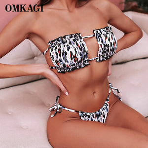 Women Bandeau Micro Bikini Swimsuit