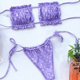 Women Bandeau Micro Bikini Swimsuit