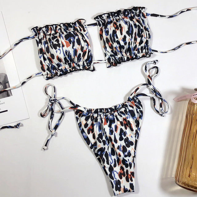 Women Bandeau Micro Bikini Swimsuit