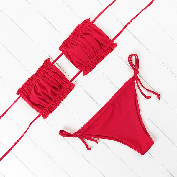 Women Bandeau Micro Bikini Swimsuit