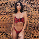 Women Swimwear Leopard Bikini Set