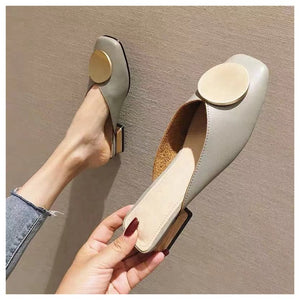 Slippers Slip On Mules Flat Heel