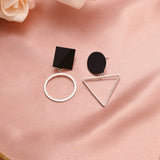 Round Dangle Geometric Drop Earrings For Women