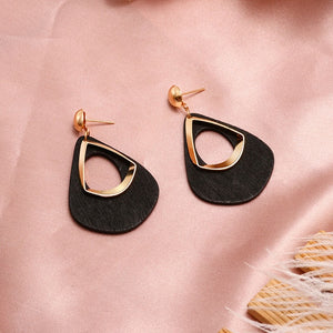 Round Dangle Geometric Drop Earrings For Women