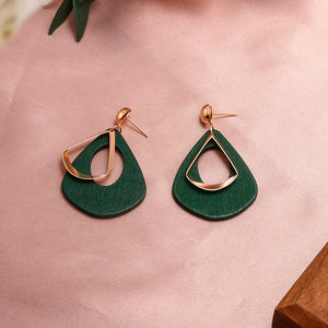 Round Dangle Geometric Drop Earrings For Women