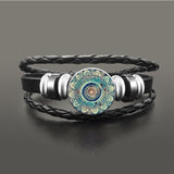 Charm Mandala Art Picture Earrings Henna Crystal Earrings Yoga Om Symbol Zen