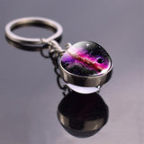 Solar System Planet Keyring Galaxy Nebula Space Keychain
