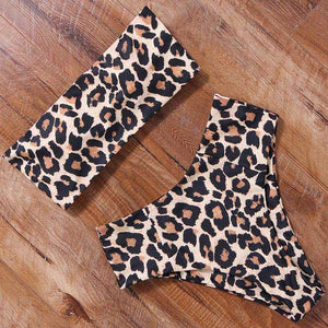 Sexy Animal Printed Bathing Suit Women Push Up Bikini