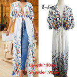 Women Kaftan Style Beach Dress Robe de Plage Swimwear Cover ups