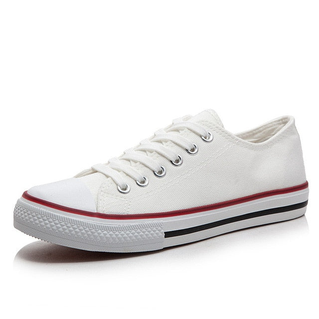 Woman Canvas Shoes Flat Platform Loafers Vulcanize Neutral and Classic