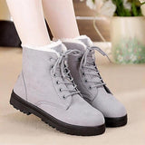 Women Snow boots warm fur plush Insole