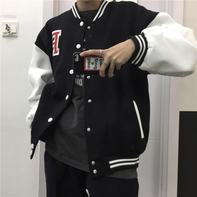 Womens Baseball Korean Casual Lose Jacket