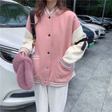 Womens Baseball Korean Casual Lose Jacket