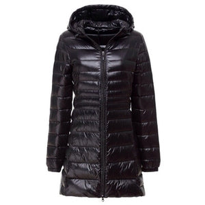 NewBang 7XL 8XL Plus Long Down Jacket Women Winter Ultra Light Down Jacket Women With Hooded Down Coat Female Big Size Coats