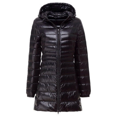 NewBang 7XL 8XL Plus Long Down Jacket Women Winter Ultra Light Down Jacket Women With Hooded Down Coat Female Big Size Coats