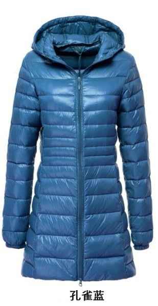 NewBang 7XL 8XL Plus Long Down Jacket Women Winter Ultra Light Down Jacket Women With Hooded Down Coat Female Big Size Coats