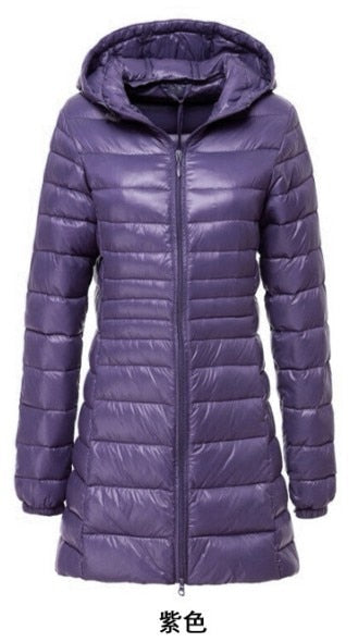 NewBang 7XL 8XL Plus Long Down Jacket Women Winter Ultra Light Down Jacket Women With Hooded Down Coat Female Big Size Coats