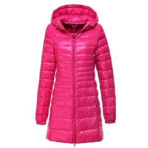 NewBang 7XL 8XL Plus Long Down Jacket Women Winter Ultra Light Down Jacket Women With Hooded Down Coat Female Big Size Coats
