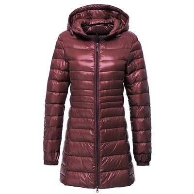 NewBang 7XL 8XL Plus Long Down Jacket Women Winter Ultra Light Down Jacket Women With Hooded Down Coat Female Big Size Coats