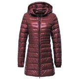 NewBang 7XL 8XL Plus Long Down Jacket Women Winter Ultra Light Down Jacket Women With Hooded Down Coat Female Big Size Coats