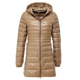 NewBang 7XL 8XL Plus Long Down Jacket Women Winter Ultra Light Down Jacket Women With Hooded Down Coat Female Big Size Coats